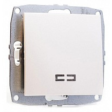 Выключатель одноклавишный с подсветкой без рамки mono electric despina - larissa 500-002525-101